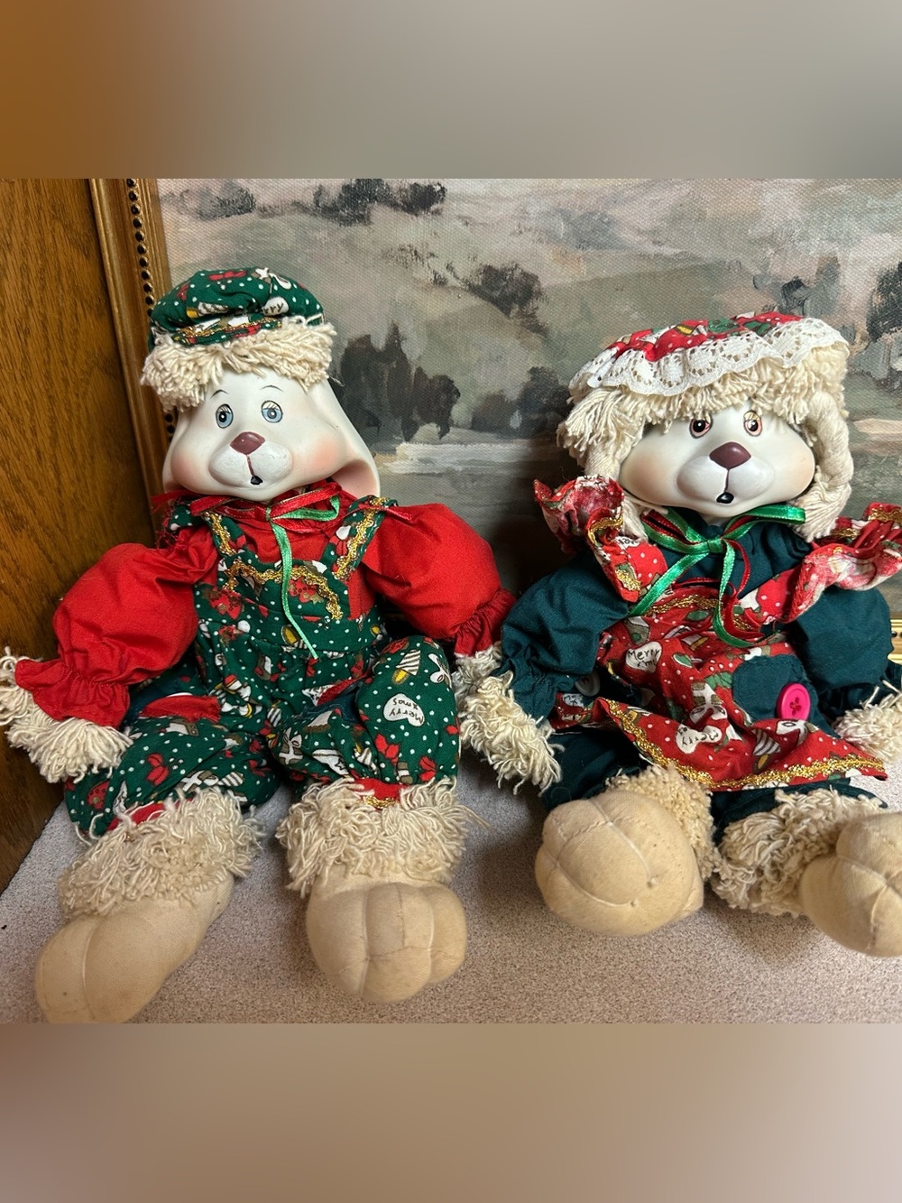 Vintage Christmas Hip & Hop figurines
